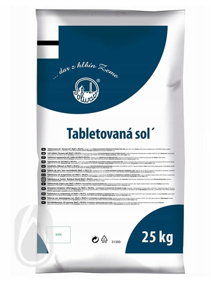 Tabletová soľ pre zmäkčovače vody